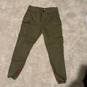 Army green cargo pants